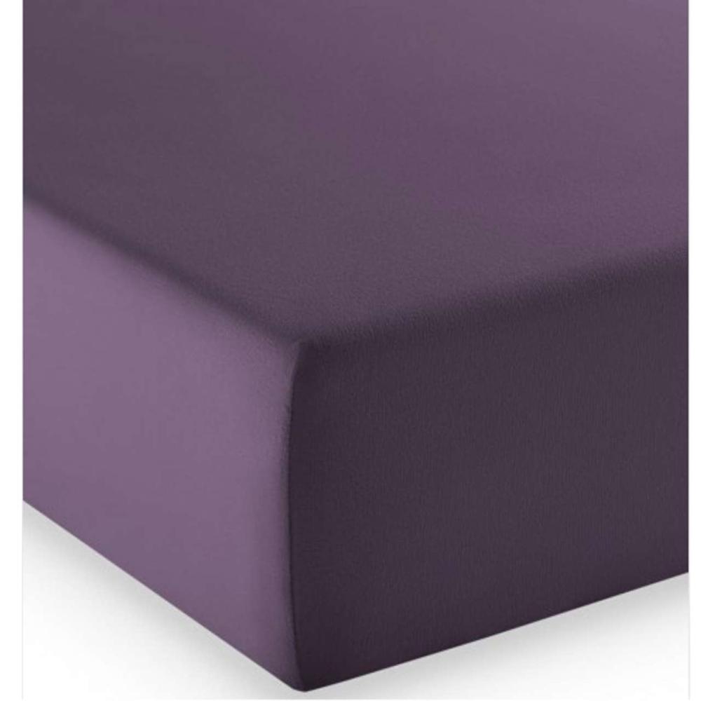 Fleuresse Mako-Jersey-Spannlaken comfort Farbe lavendel 6062 Bild 1