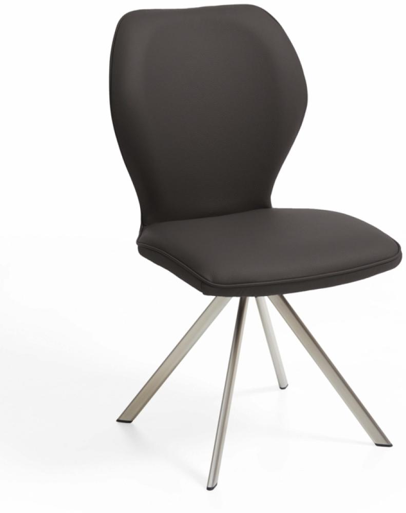 Niehoff Sitzmöbel Colorado Trend-Line Design-Stuhl Edelstahlgestell - Leder Napoli mocca Bild 1