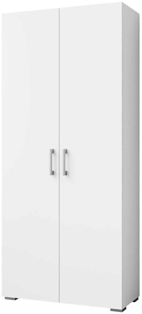 Kleiderschrank Gimren 2D mit 2 Türen (Farbe: Weiß) Bild 1