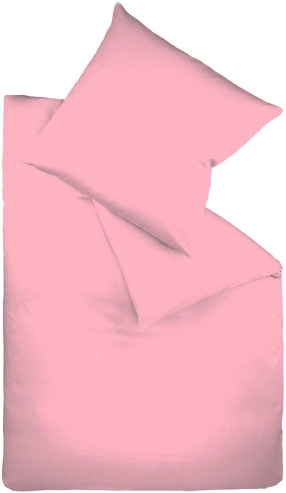 Fleuresse Mako-Satin-Bettwäsche colours pink 4070 155 x 200 + 80 x 80 Bild 1