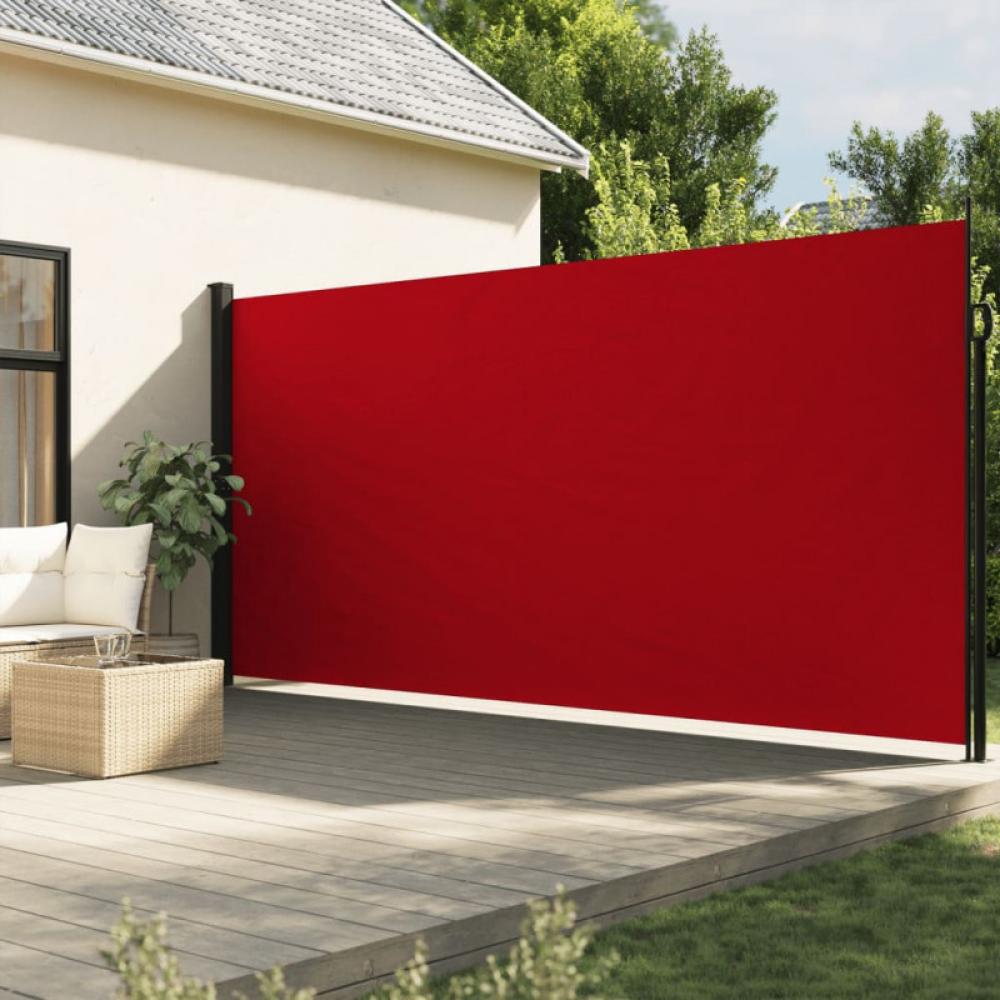 Seitenmarkise Ausziehbar Rot 220x500 cm Bild 1