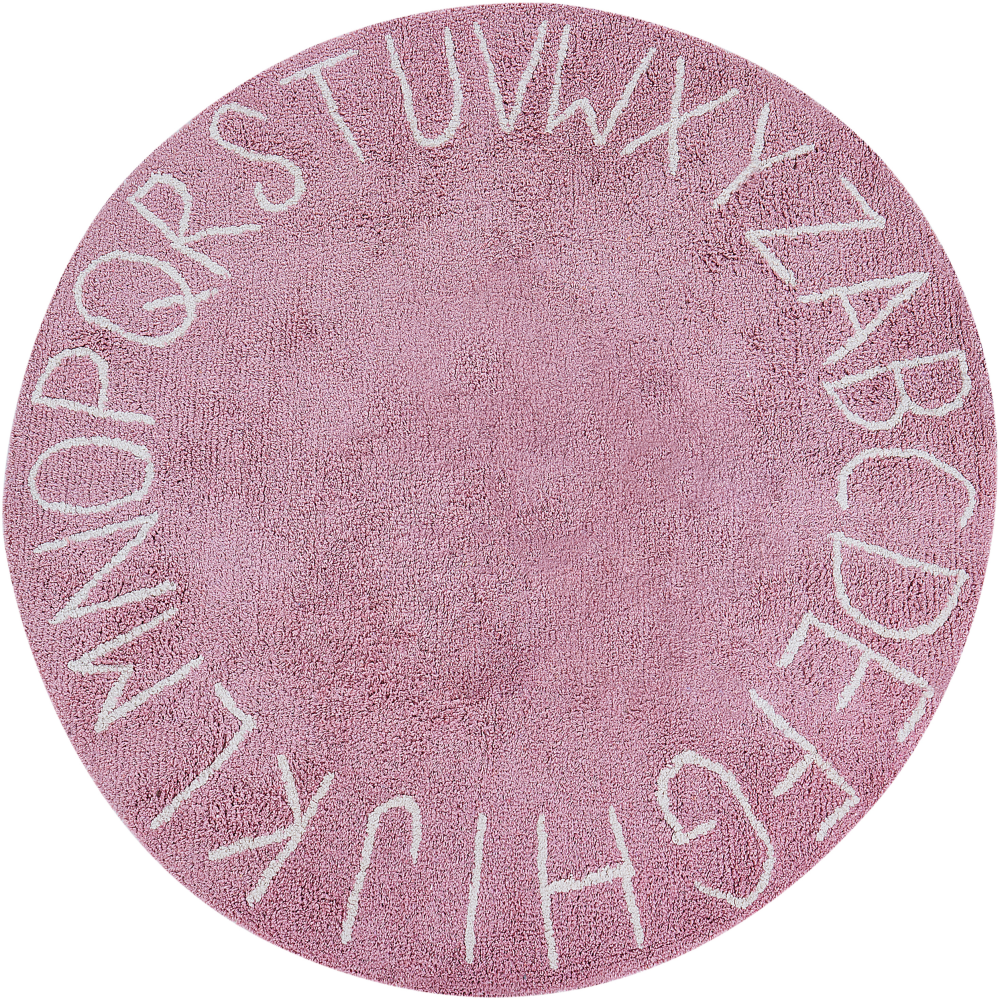 Runder Kinderteppich aus Baumwolle ø 120 cm Rosa VURGUN Bild 1