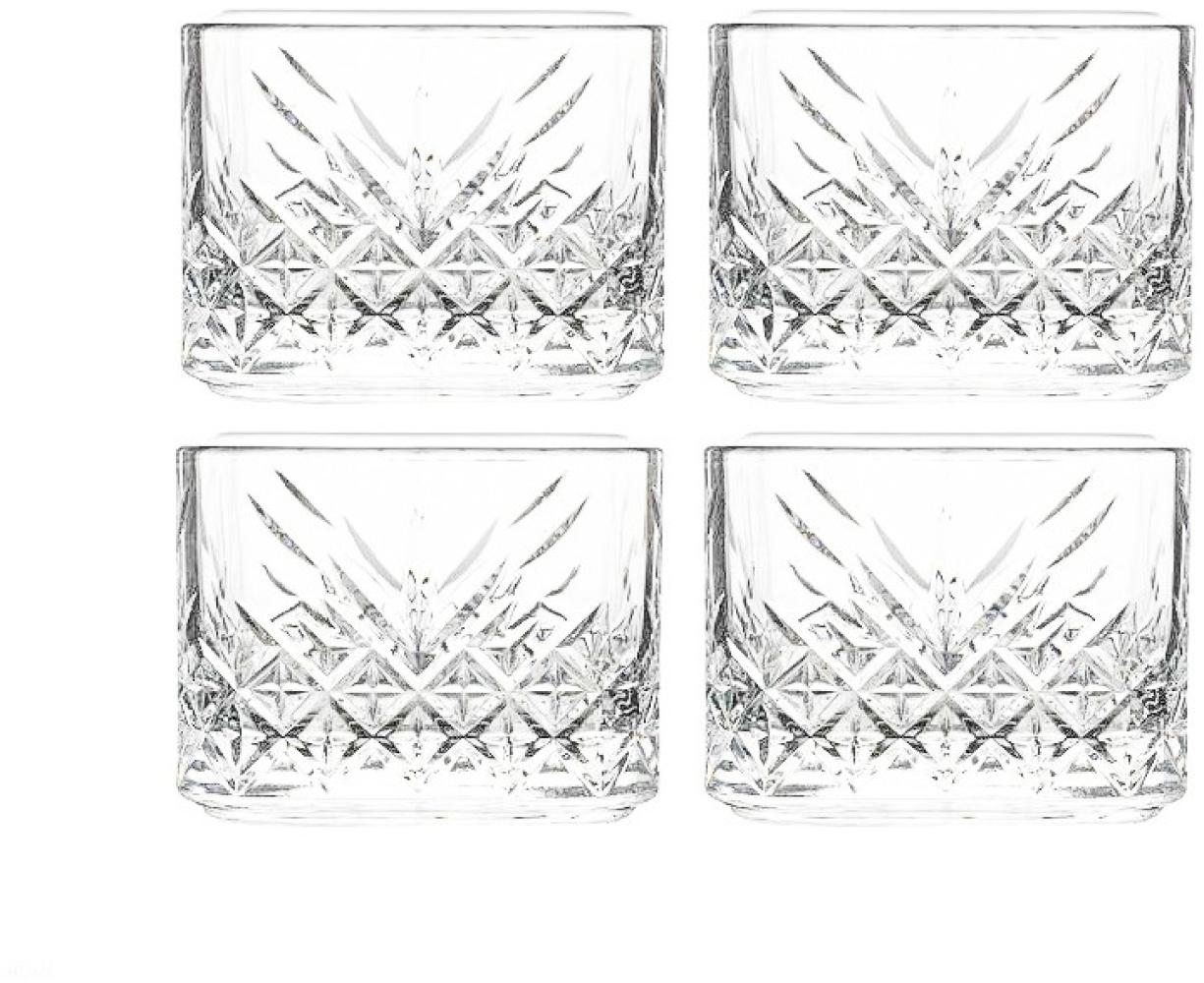 Pasabahce Timeless 4er Schalen set aus Glas, quadratische Snackschalen, Dessertschale Bild 1