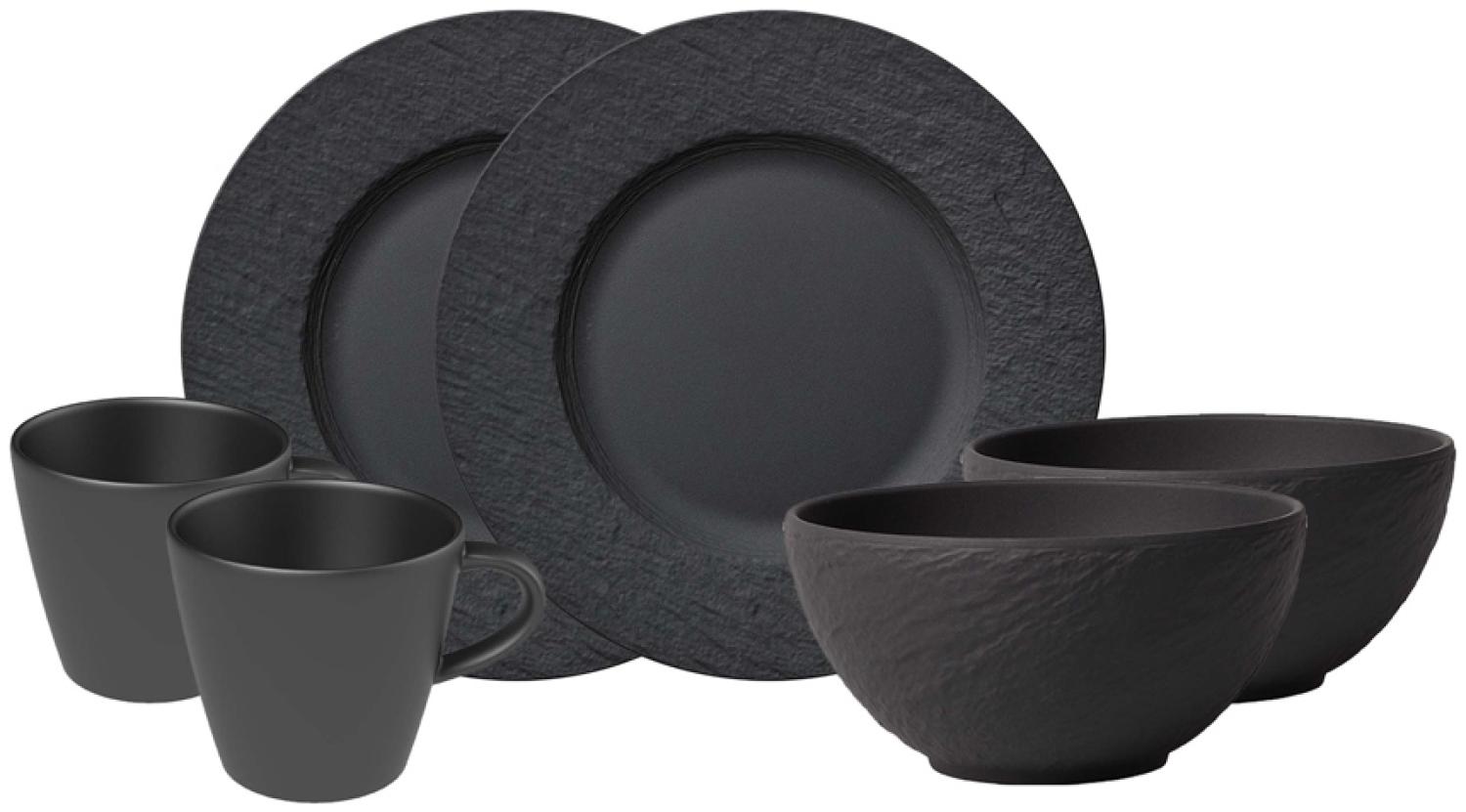 Villeroy & Boch Manufacture Rock Frühstücks-Set 6-teilig schwarz Bild 1