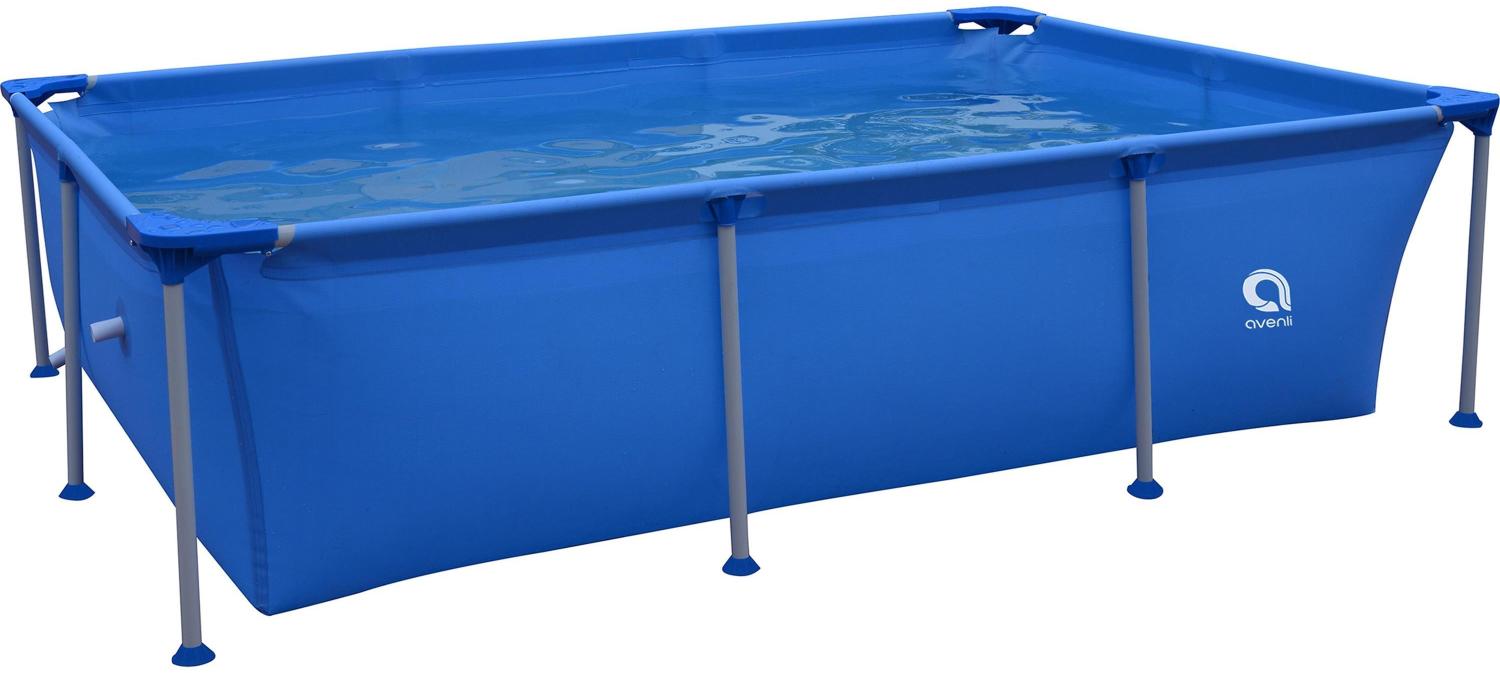 Avenli Frame Rectangular Pool 258 x 179 x 66 cm, Aufstellpool, rechteckig, ohne Pumpe, blau Bild 1