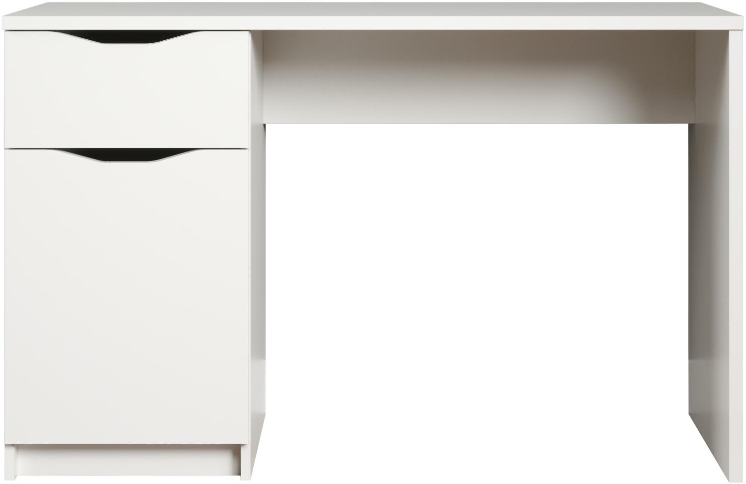 'Basix' Schreibtisch, weiß, 120 x 50 cm Bild 1
