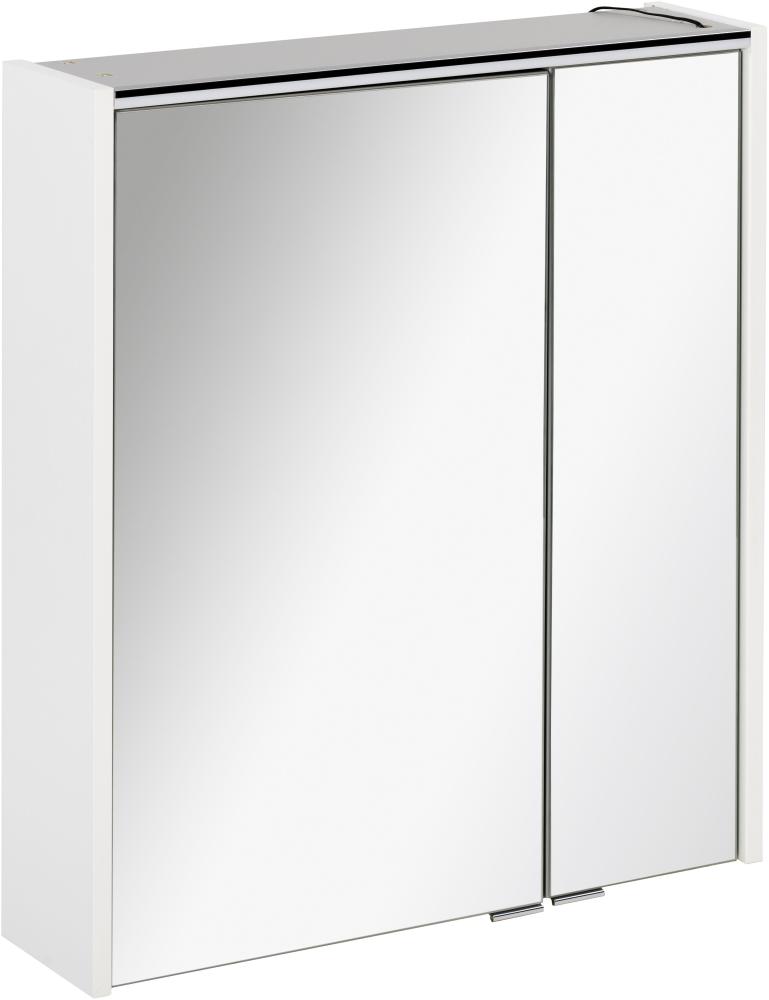 Fackelmann LED Spiegelschrank DV 60 cm breit, Weiß Bild 1