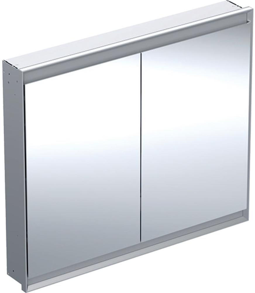 Geberit ONE Spiegelschrank mit ComfortLight, 2 Türen, Unterputzmontage, 105x90x15cm, 505. 804. 00, Farbe: Aluminium eloxiert - 505. 804. 00. 1 Bild 1