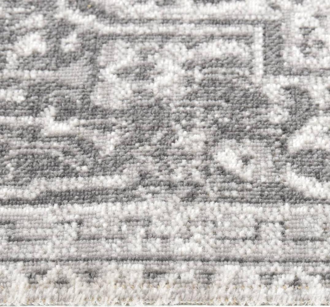 Outdoor-Teppich Flachgewebe 115x170 cm Hellgrau Bild 1