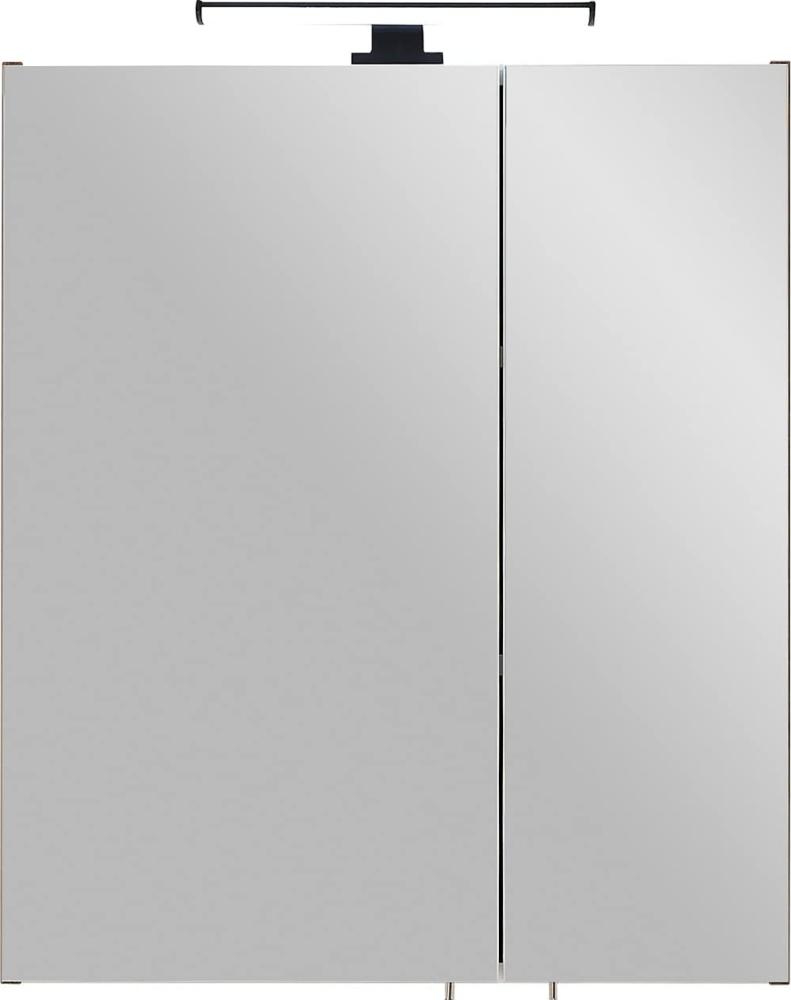 Pelipal Quickset 374 Spiegelschrank 76-I, Holzwerkstoff, Eiche Ribbeck quer NB, 70x60x20 cm Bild 1