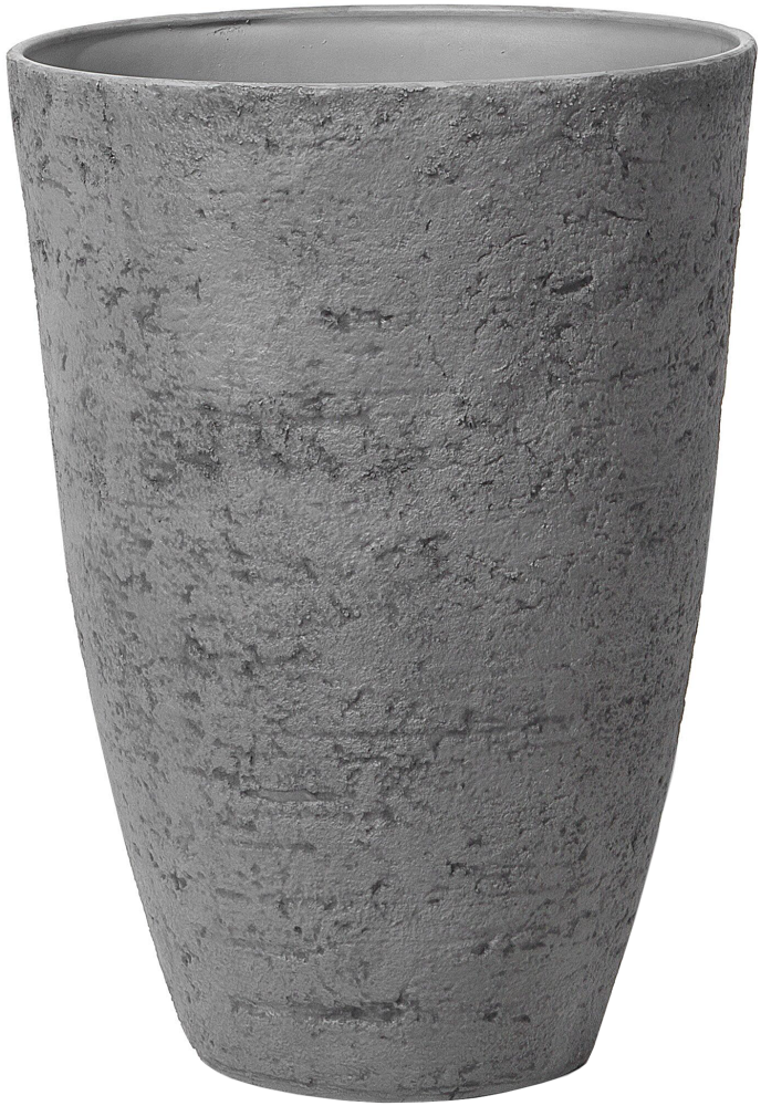 Blumentopf grau rund 51 x 51 x 71 cm CAMIA Bild 1
