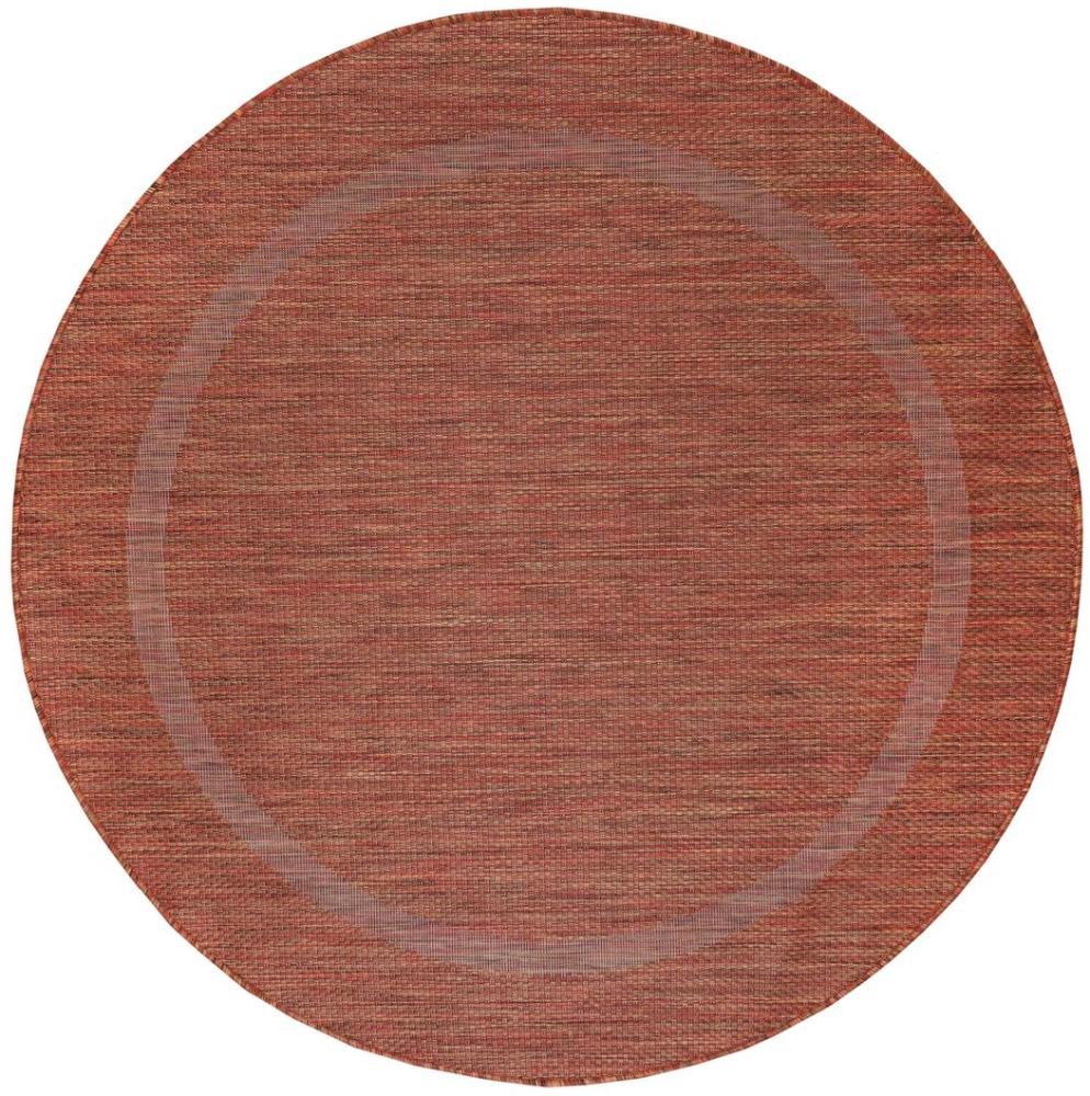 Outdoor Teppich Renata rund - 200 cm Durchmesser - Kupferfarbe Bild 1