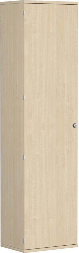 Garderobenschrank mit ausziehbarem Garderobenhalter, 60x42x230cm, Ahorn Bild 1