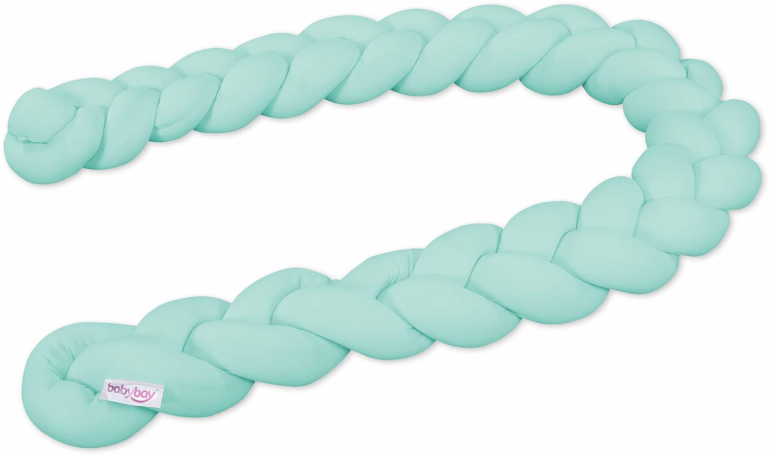 babybay Nestchenschlange geflochten passend für alle Modelle, mint Bild 1