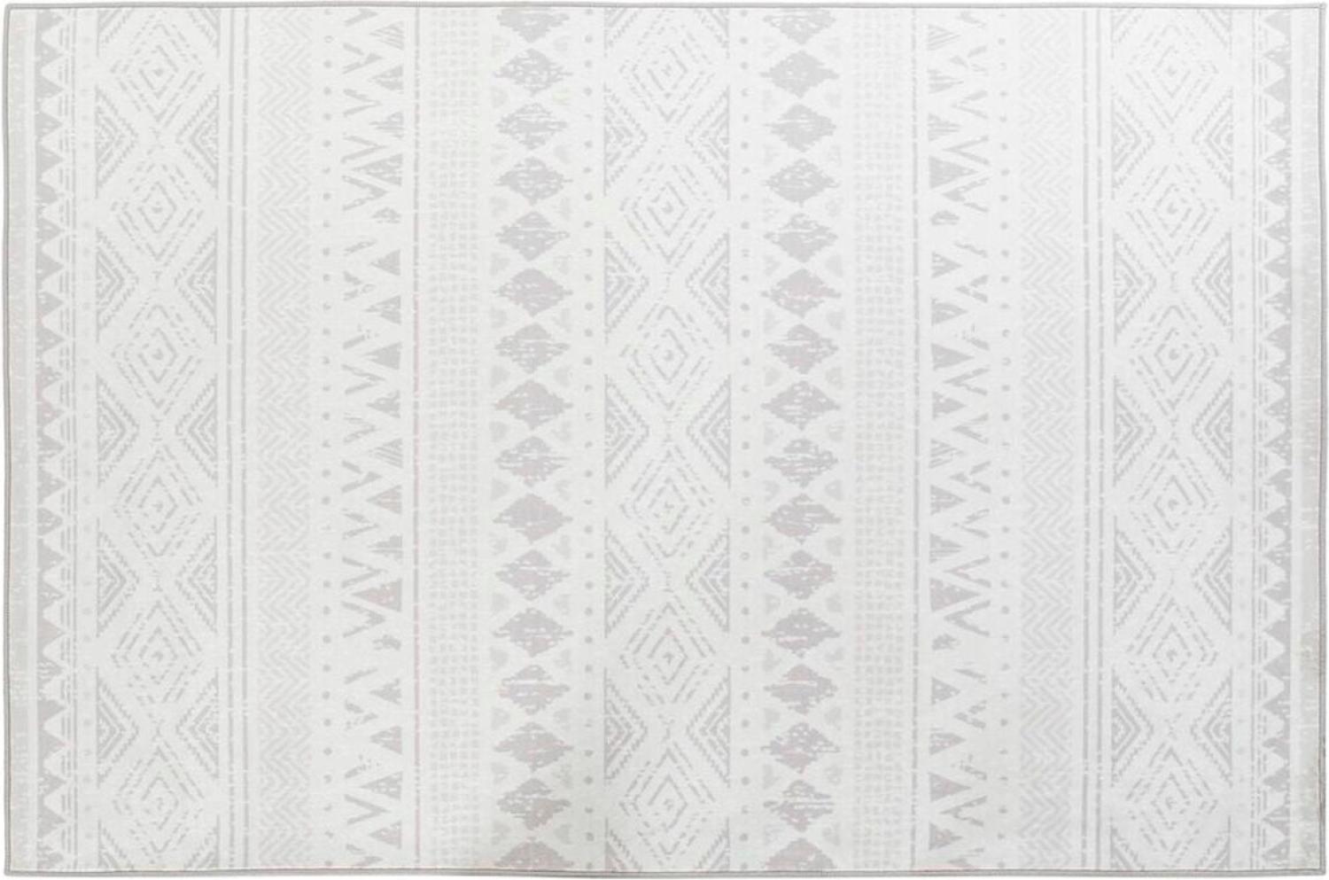 Teppich DKD Home Decor Beige Weiß Ikat (200 x 290 x 0,4 cm) Bild 1