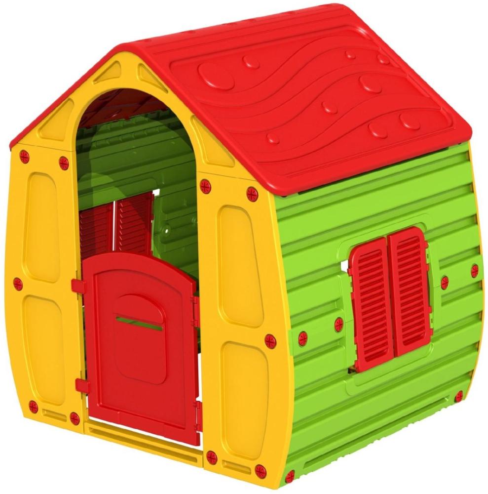 Starplast 'Magical House' Spielhaus, ab 2 Jahren, 102 x 90 x 109 cm, rot/grün/gelb Bild 1