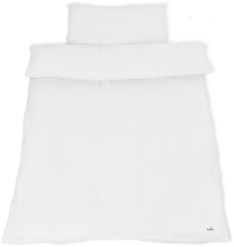 Musselin-Bettwäsche für Kinderbetten, weiß, 2-tlg. Bild 1