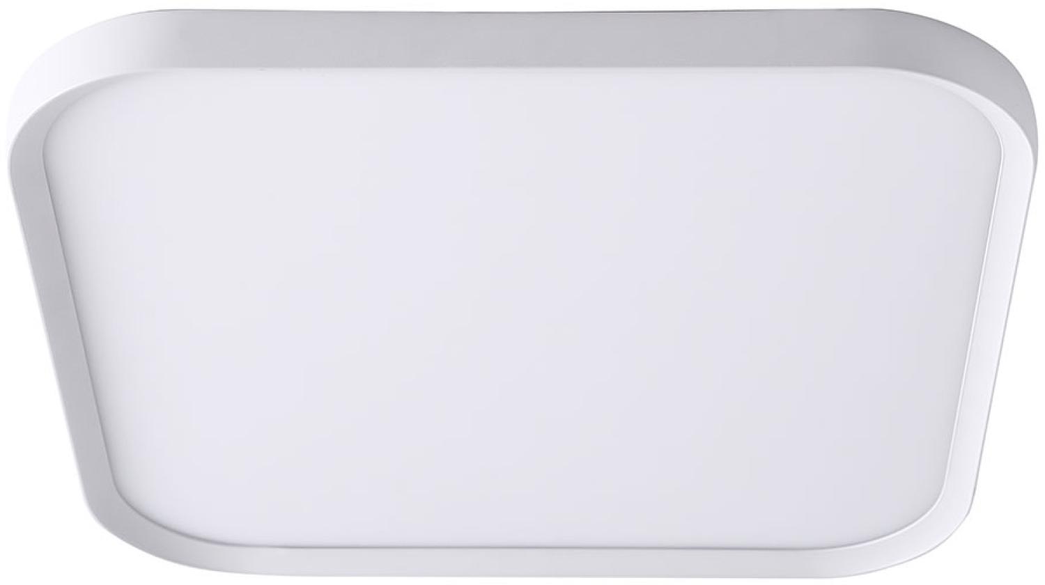 LED Deckenleuchte weiß, Fernbedienung, dimmbar, CCT, L 62 cm Bild 1
