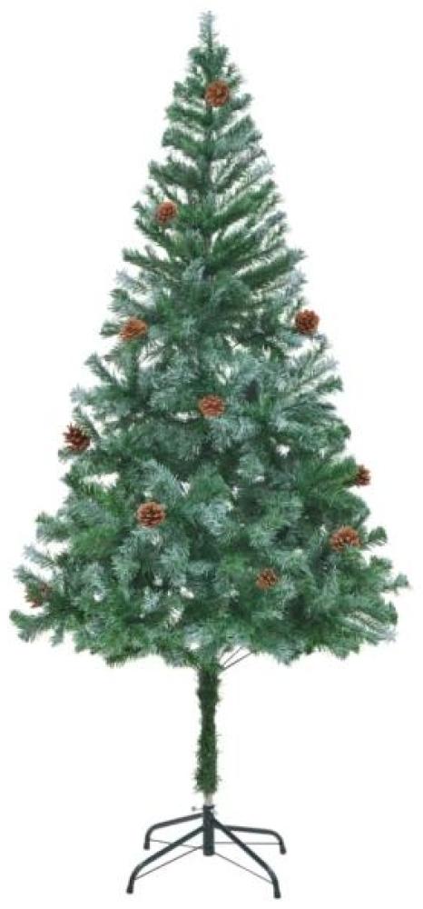 vidaXL Künstlicher Weihnachtsbaum mit Tannenzapfen 180 cm Bild 1