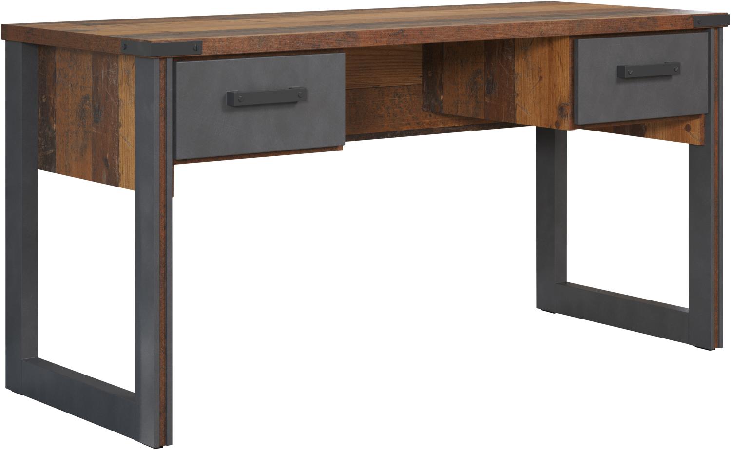 Schreibtisch Prime | Old Used Wood / Matera grau | Shabby Look Bild 1