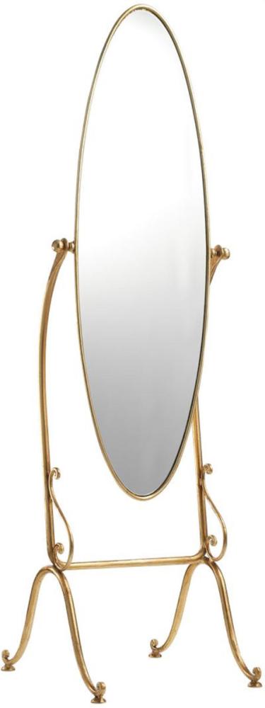 Casa Padrino Luxus Jugendstil Standspiegel Gold - Ovaler Schlafzimmer Spiegel - Barock & Jugendstil Schlafzimmer Möbel Bild 1