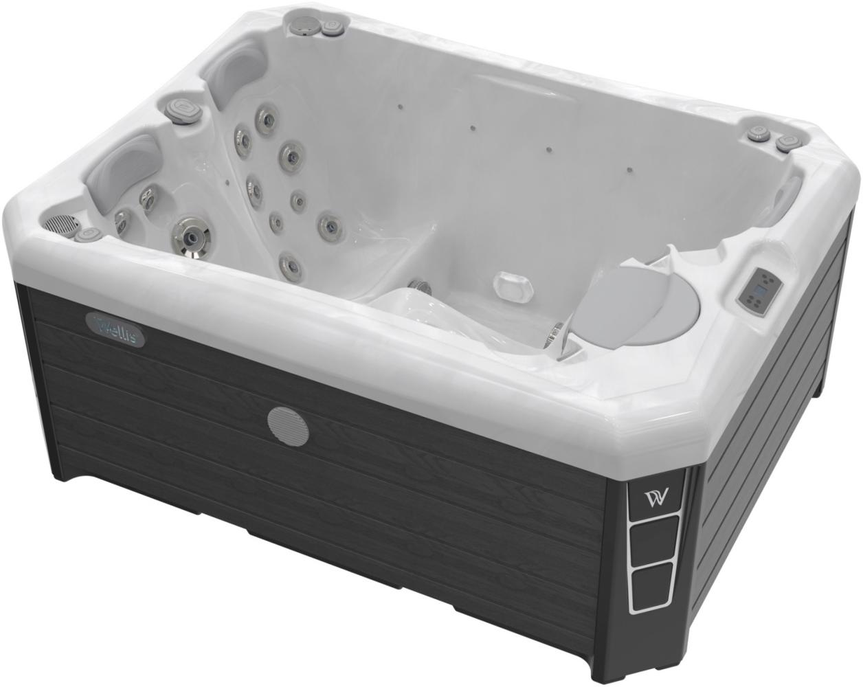 Wellis Manhattan Life Whirlpool Außenwhirlpool 201x153x85cm für 3 Personen inkl. Thermocover Bild 1