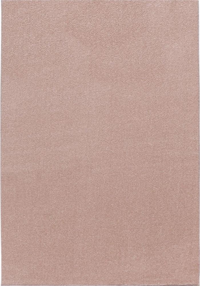 Kurzflor Teppich Alberto rechteckig - 200x290 cm - Rosa Bild 1