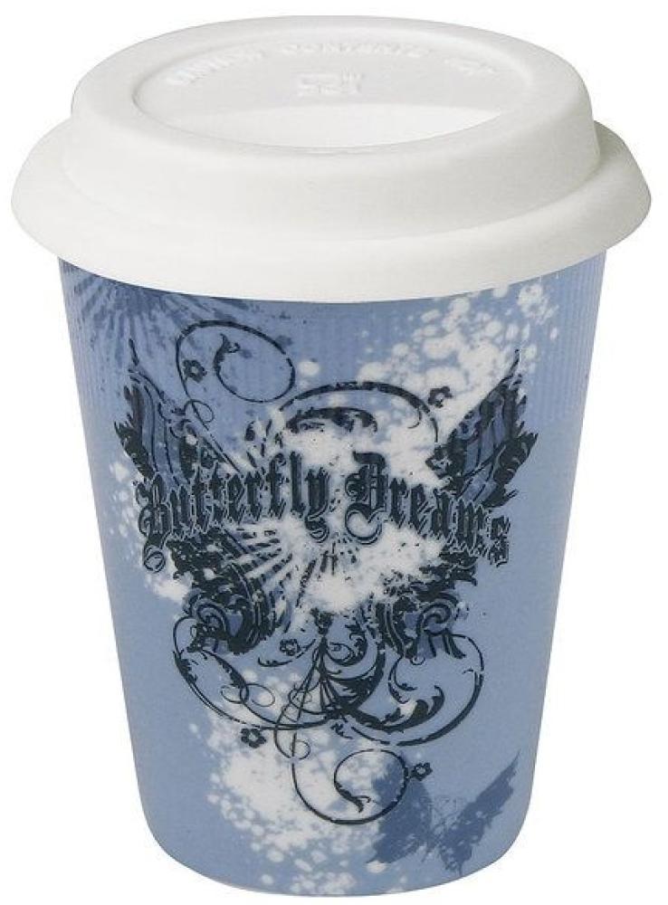 Coffee To Go Becher - Vintage Butterfly Dreams 380ml Bild 1