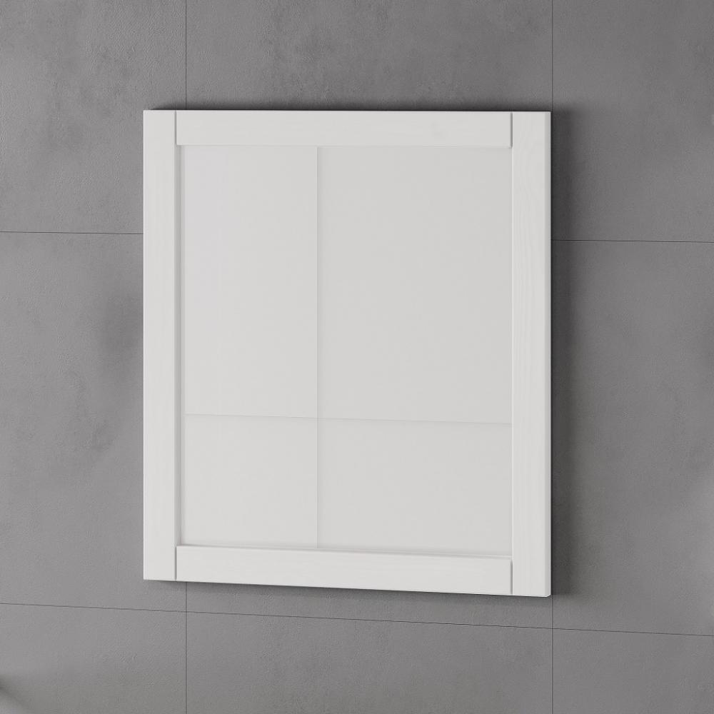 Badspiegel 62x70cm 'Seattle' Kiefer massiv weiß Bild 1