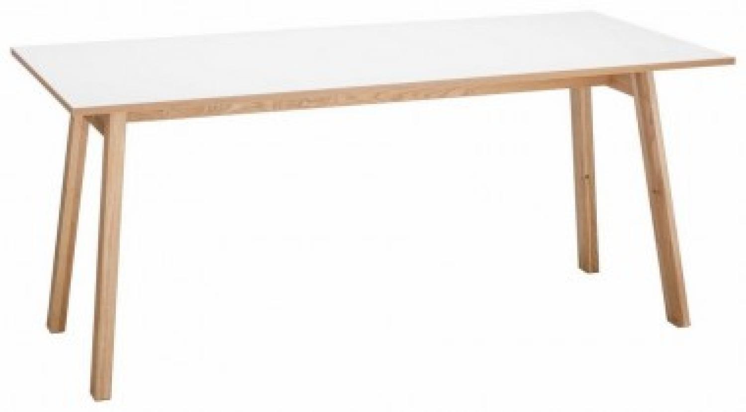 Schreibtisch, weiß-eiche, 160x80 cm Bild 1