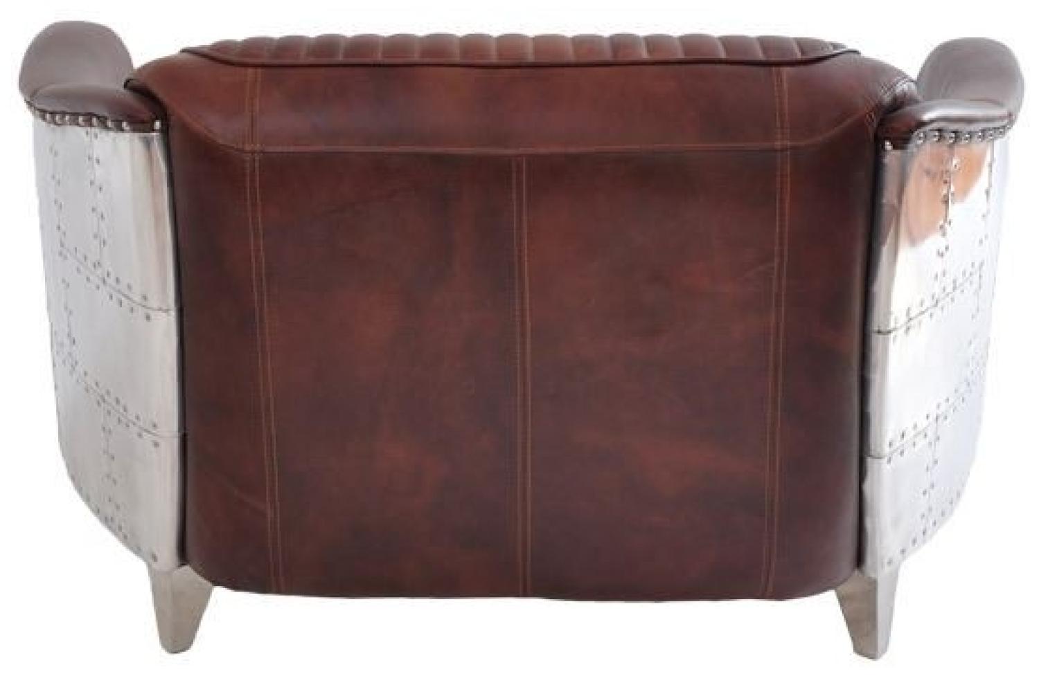 Clubsofa Aberford 2-Sitzer Vintage Leder Montaigne-Brown. Bild 1