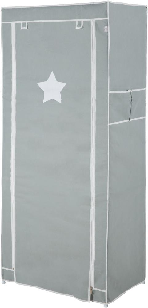Roba Textil-Kleiderschrank M, grau Bild 1