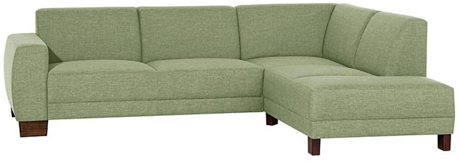 Sofa 2,5-Sitzer links mit Ecksofa rechts BLACKPOOL-23 Flachgewebe (Leinenoptik) Farbe apfelgrün Sitzhärte mittel B: 248cm T: 188cm H: 75cm Bild 1