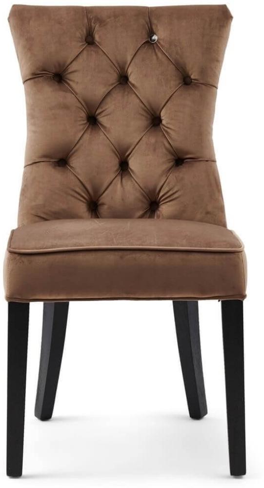 Riviera Maison Esszimmerstuhl Balmoral Dining Chair Velvet III Golden Mink 4954002 Bild 1