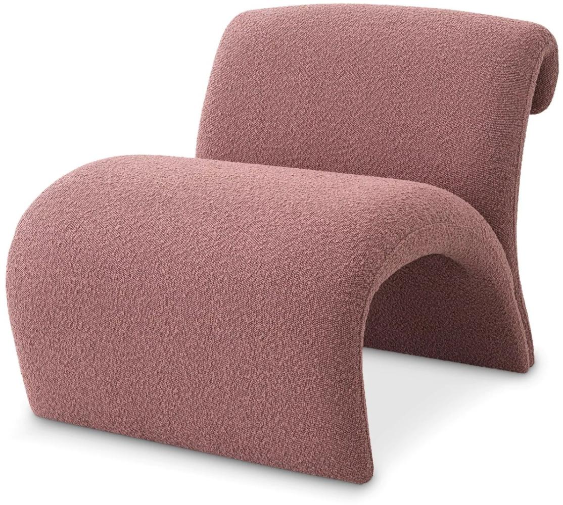 EICHHOLTZ Chair Vignola Bouclé Rosé Bild 1