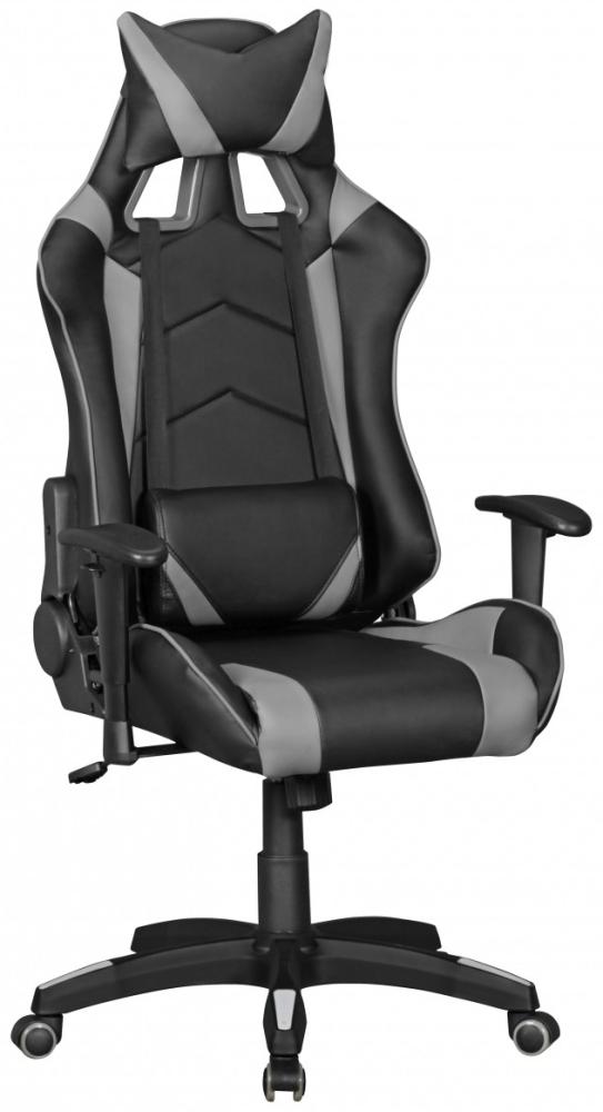 KADIMA DESIGN Gamerstuhl Ascona - Gaming Stuhl im Racing Design mit individueller Anpassung und höchstem Komfort. Farbe: Anthrazit Bild 1