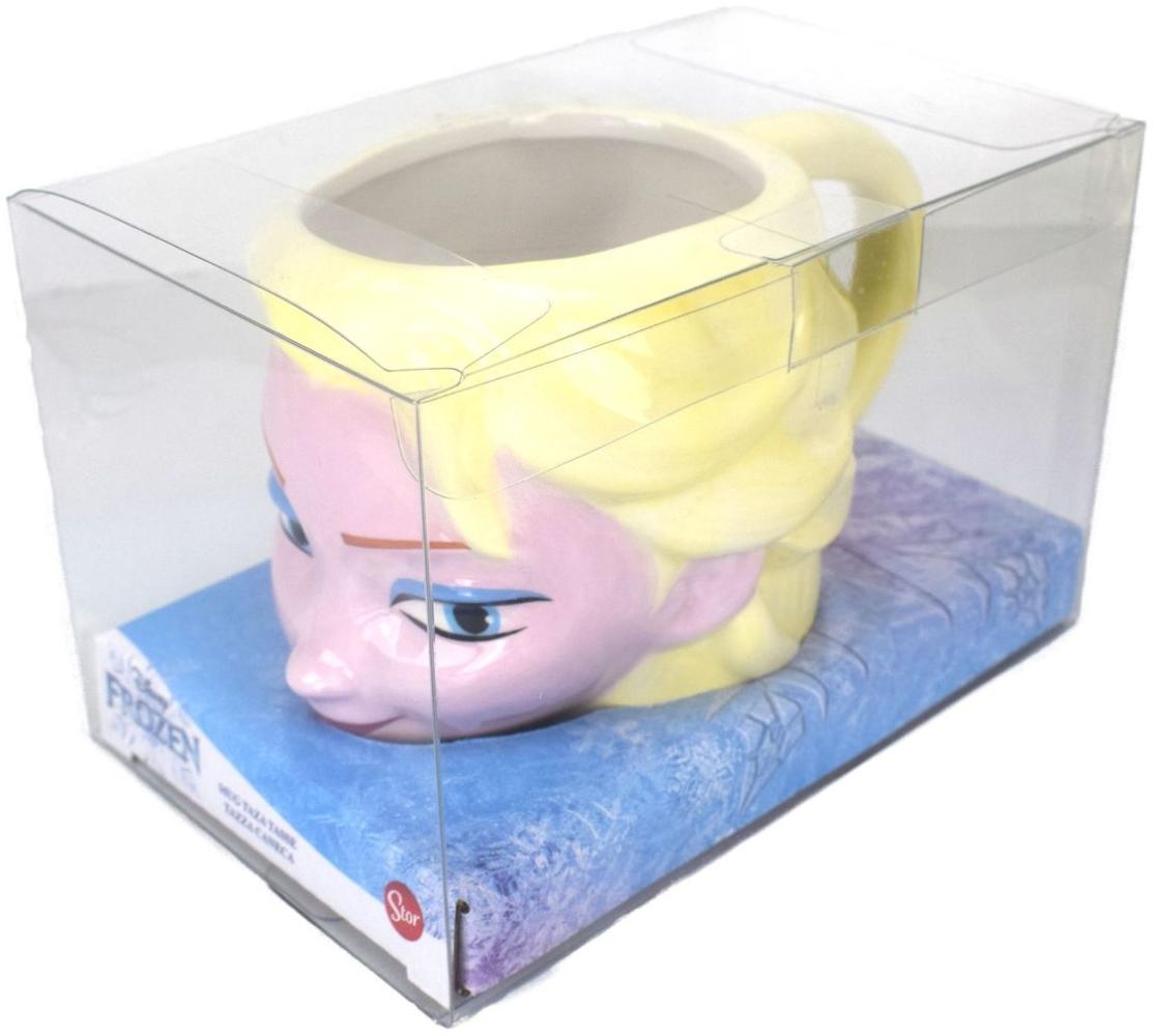 3D Motivtasse Kopf Elsa Disneys Frozen Keramiktasse mit Geschenkbox Eiskönigin Bild 1