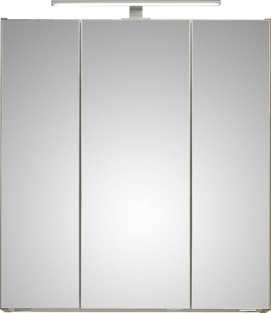 Badezimmerspiegelschrank >Quickset 353< (BxHxT: 65x70x16 cm) Riviera Eiche quer Bild 1
