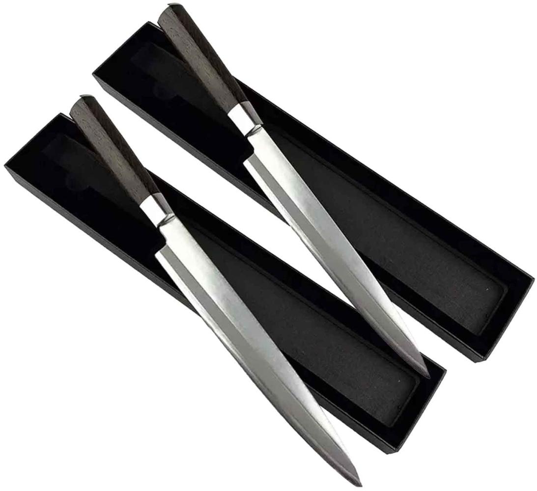 Yanagiba Messer das Sashimi knives zum Schneiden von Fisch und Sushi Filetiermesser Set 8,5 und 9,5 Zoll Bild 1