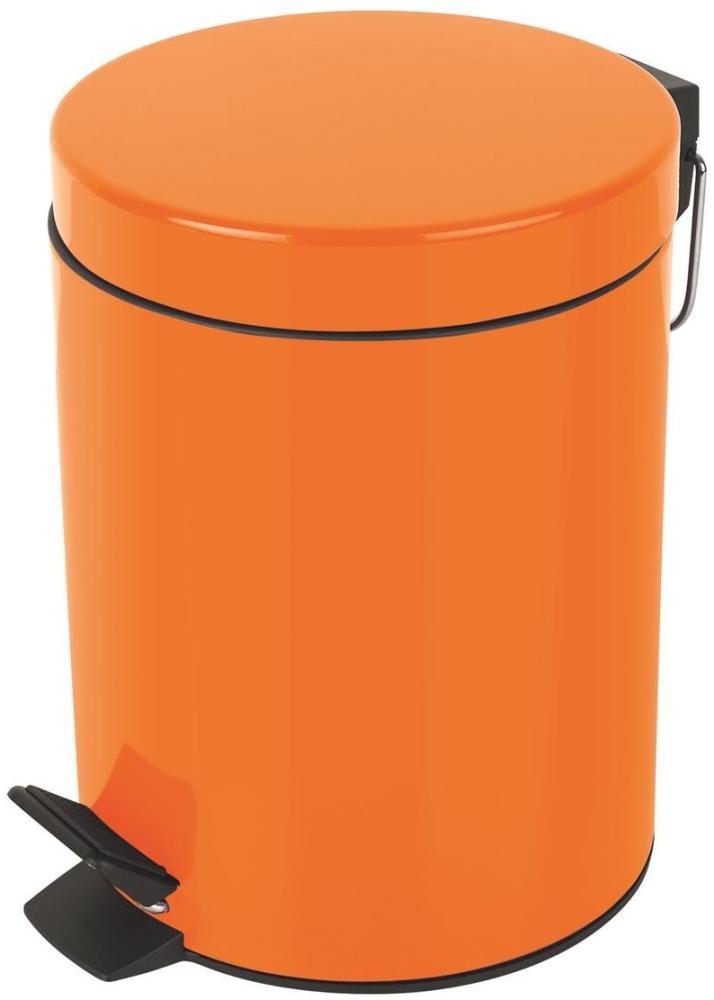 Spirella Kosmetikeimer "Sydney Orange" Mülleimer Treteimer Abfalleimer - 3 Liter – mit herausnehmbaren Inneneimer Bild 1