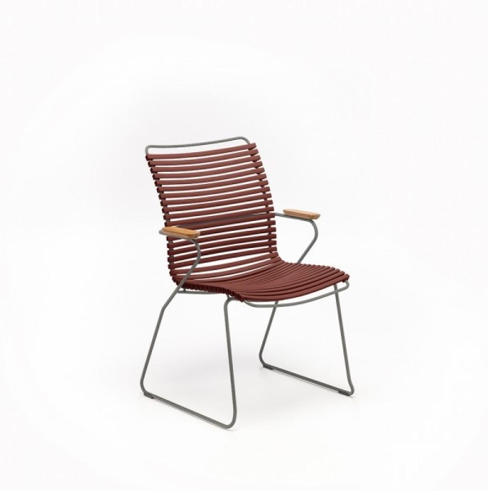 Outdoor Stuhl Click hohe Rückenlehne paprika Bild 1