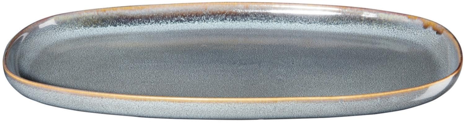 ASA Selection Platte oval Denim, Servierplatte, Steinzeug, Blau, 28. 5 x 16 cm, 27200118 Bild 1