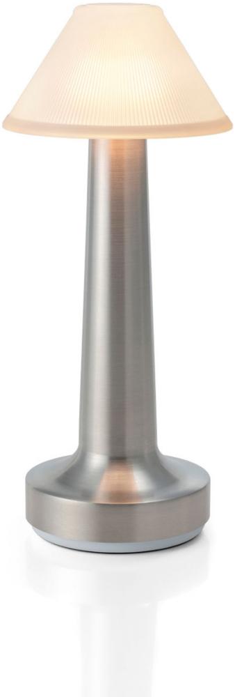 NEOZ kabellose Akku-Tischleuchte COOEE 3 Uno LED-Lampe dimmbar 1 Watt 22x9,5 cm Aluminium eloxiert (mit gebürsteter Veredelung) Bild 1