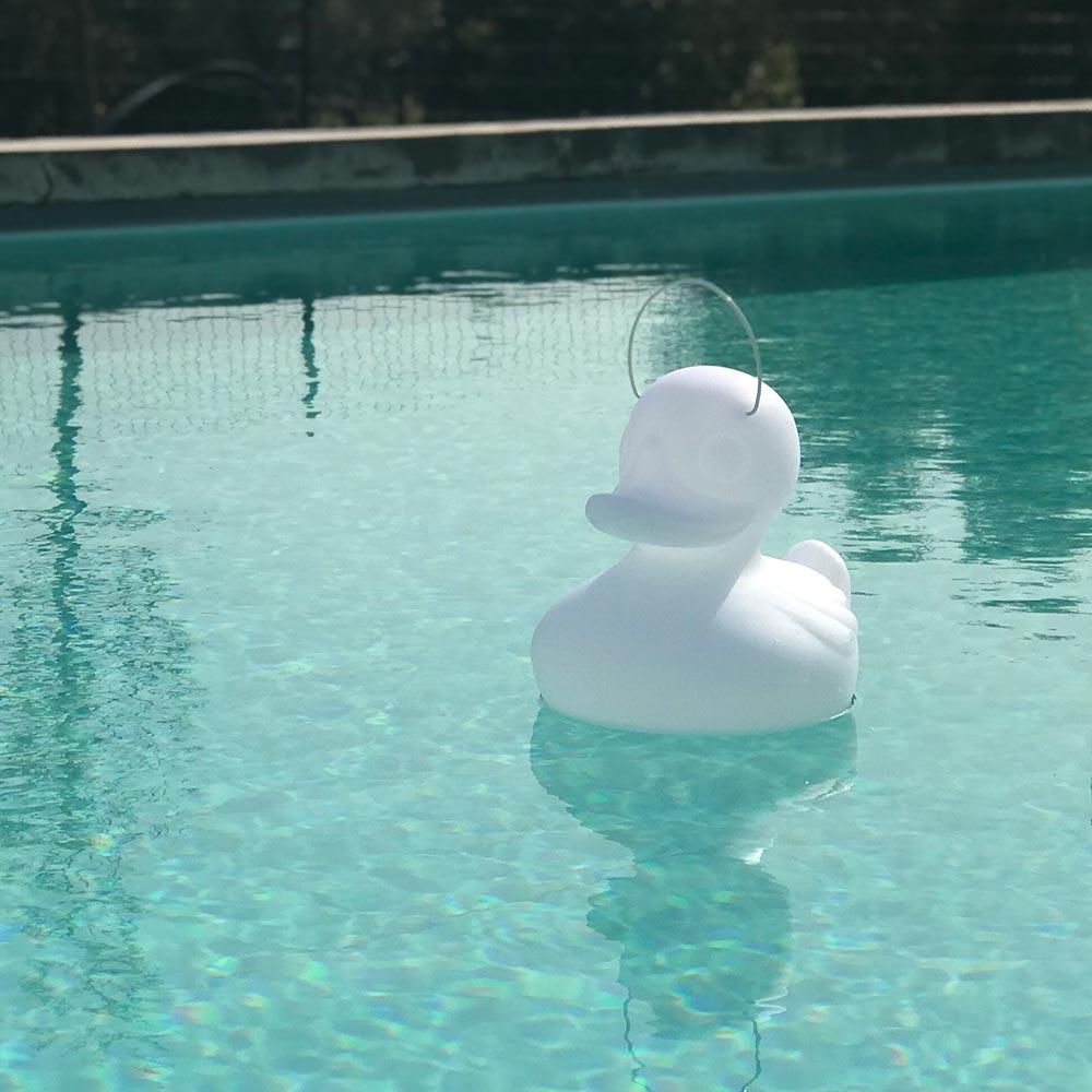 Schwimmfähige Akku-LED-Leuchte Duck-Duck S Weiß Bild 1
