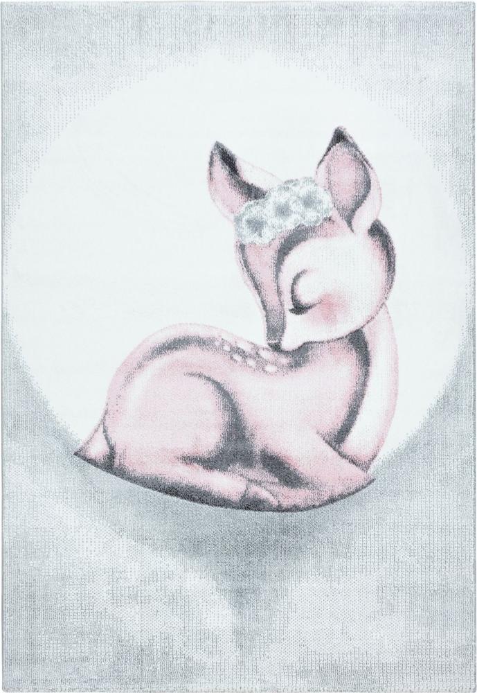 Kinder Teppich Bianca Läufer - 80x150 cm - Pink Bild 1