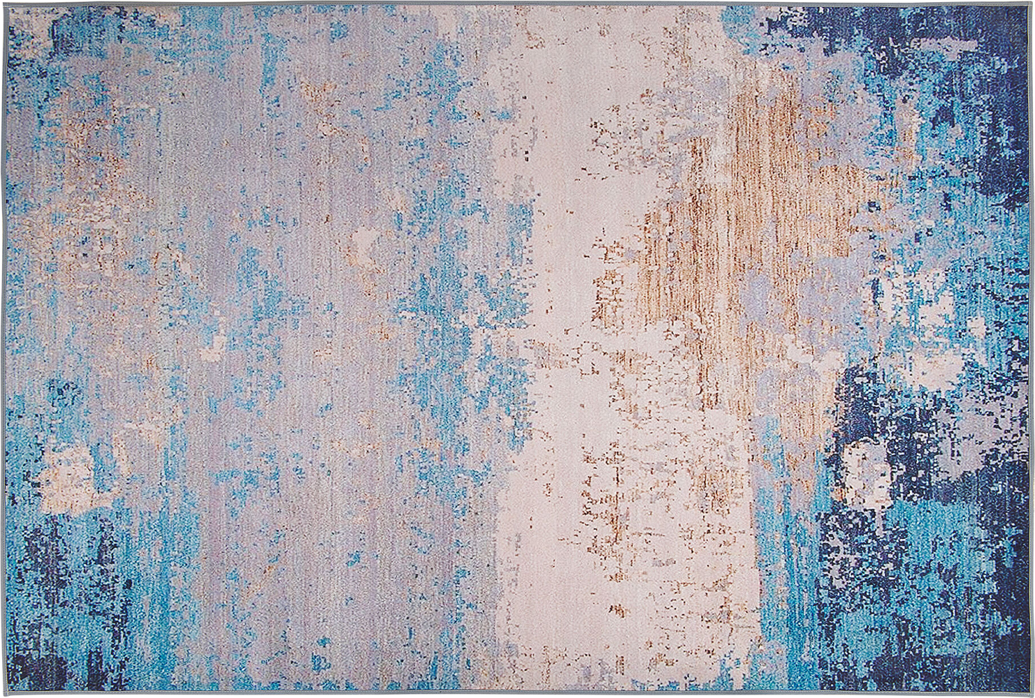 Teppich blau 140 x 200 cm Kurzflor INEGOL Bild 1