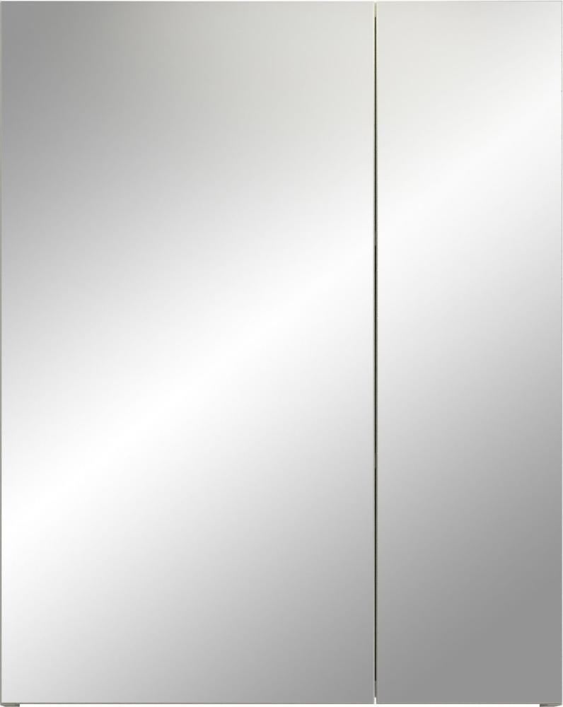 Badezimmer Spiegelschrank Riva in weiß 60 x 75 cm Bild 1