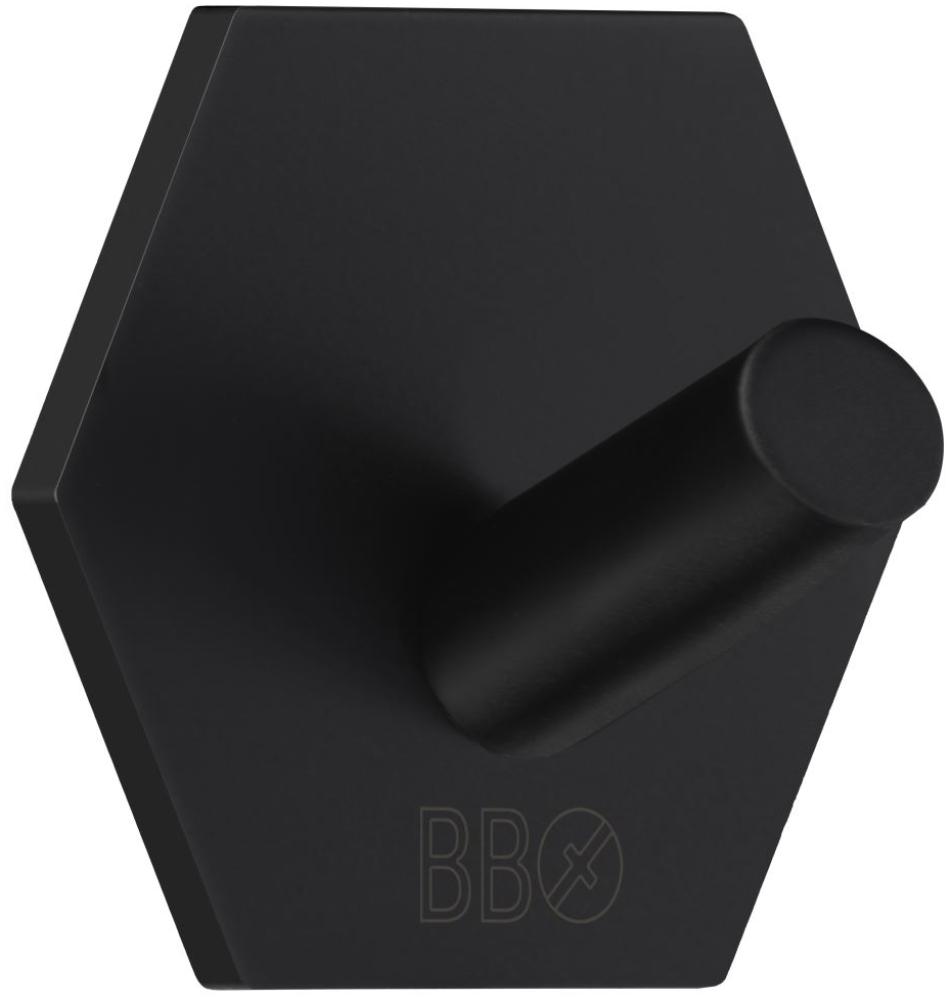 Smedbo Design Haken Hexagon matt schwarz BB1160 Bild 1