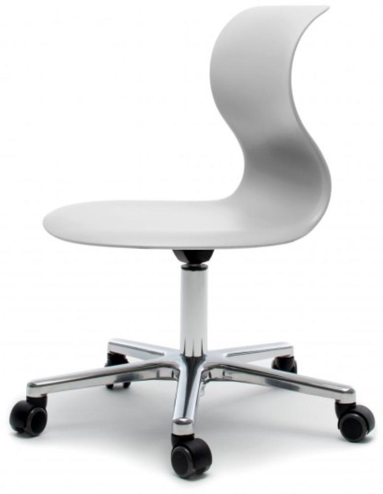 Bürostuhl und Praxisstuhl Pro 6 - unsere Topseller granitgrau/Aluminium mit PRO-Matic ohne Armlehne ohne Sitzkissen Bild 1