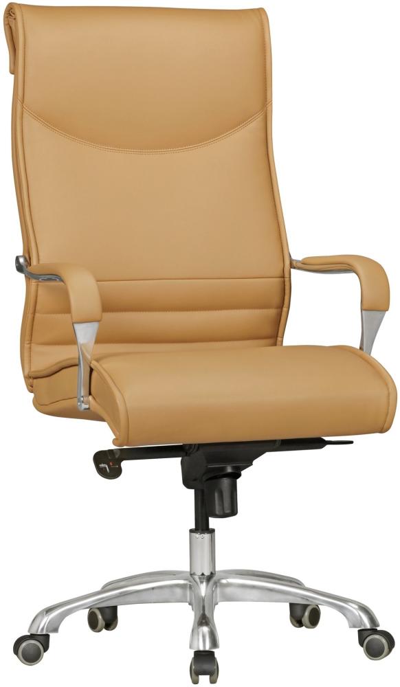 KADIMA DESIGN Chefsessel VENGA - Bequemer Bürostuhl für höchsten Komfort und ergonomisches Sitzen. Farbe: Braun Bild 1